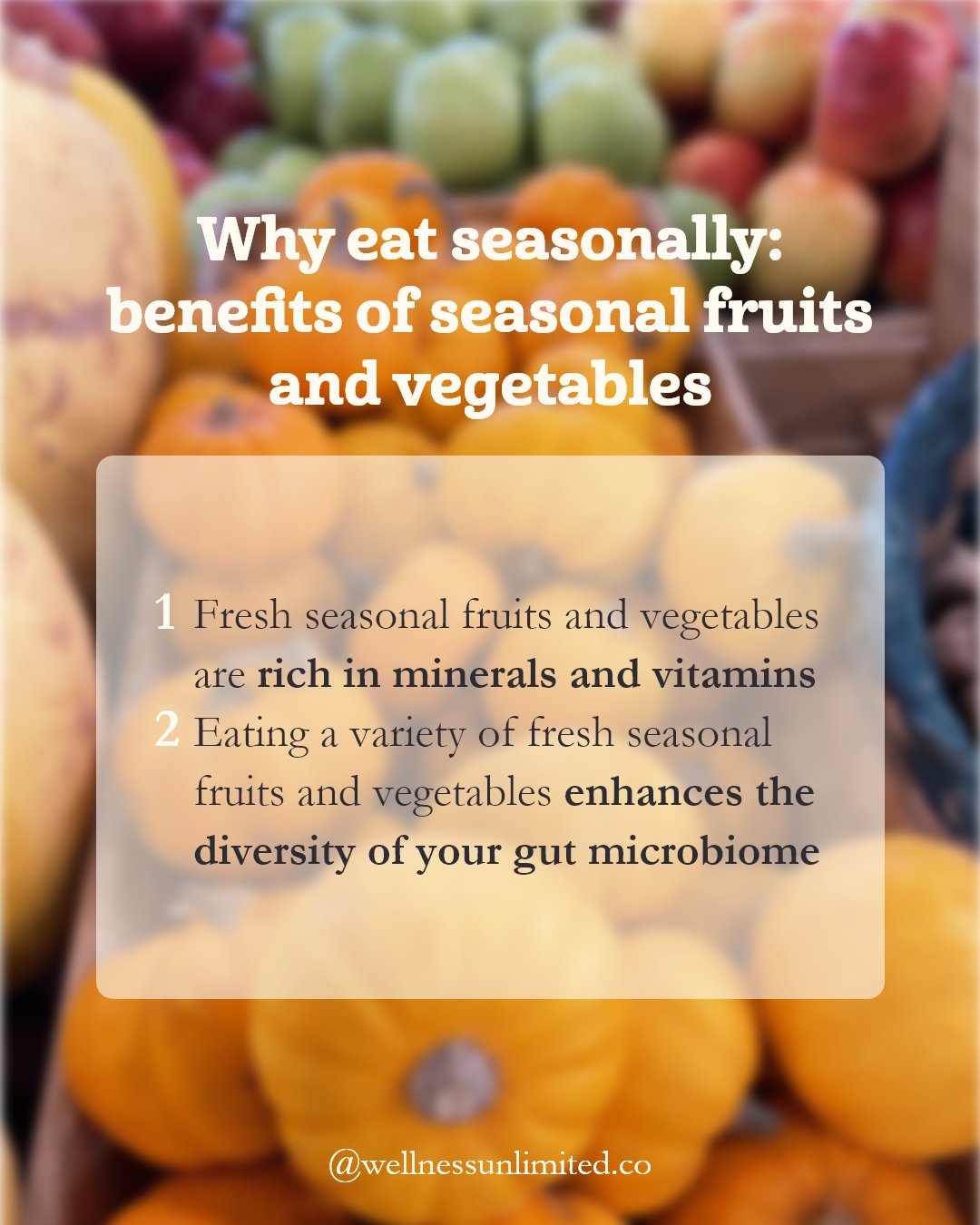 benefits of seasonal fruits and vegetables