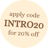 intro20 20% discount